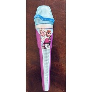 Disney Tangled Light Up Melody Microphone Frozen WORKS - New Batteries Included